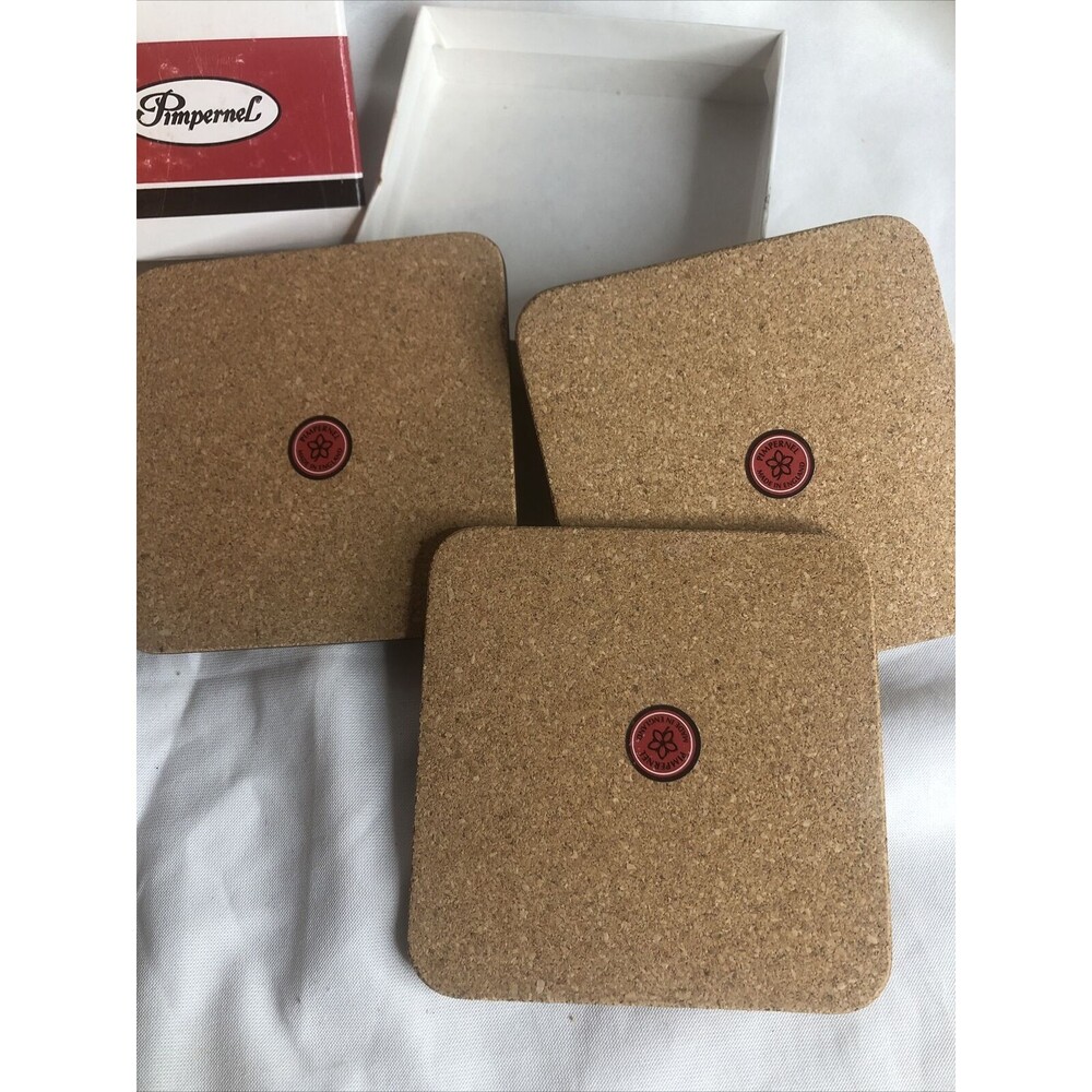 Vintage Pimpernel Antique Maps 10.5cm Square Coasters x3 Boxed - Picture 5 of 6